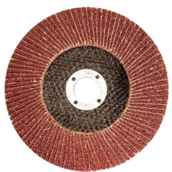 Disco Flap 4.1/2" - 115 mm. x 22 mm. Óxido Aluminio Grão 060 Pacote 10 peças HM-182