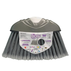 Vassoura Fiory com Cabo 70 tufos Prata Shangrila