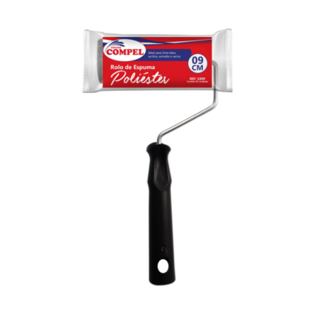Rolo de Espuma Poliéster 09 cm. com Cabo Compel