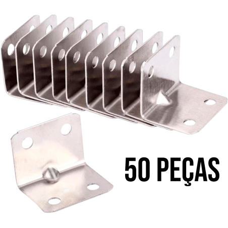 Suportes de Canto para Juntas de Perfil Fixadores de Ângulo Kit 50 pçs. F-522 Saint Plus