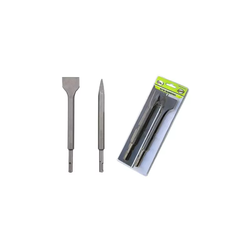 Kit Talhadeira Larga e Ponteiro 250 mm. SDS Plus ID-0252H Idea