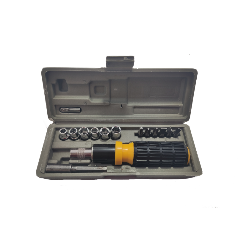 Soquete Mini com Chave Inversível Kit 15 peças F-181 Saint Plus