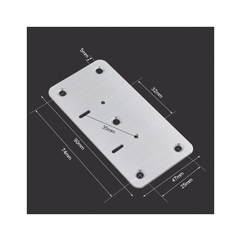 Placa de Reparo para Dobradiça de Armário + Parafusos F-320 Saint Plus