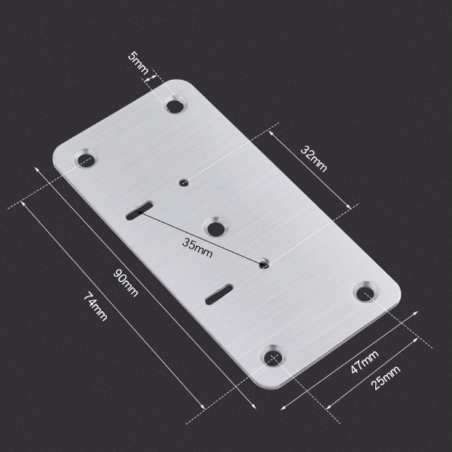 Placa de Reparo para Dobradiça de Armário + Parafusos F-320 Saint Plus