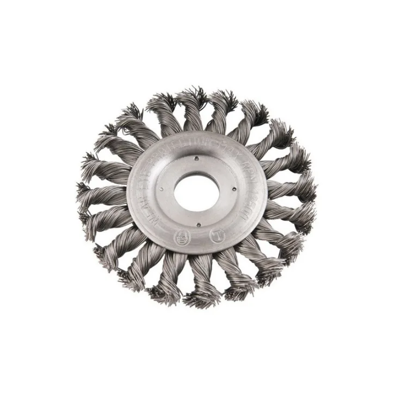 Escova de Aço Carbono Circular Fio Torcido 100 mm. F-564 Saint Plus