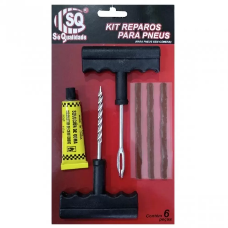 Kit Reparos para Pneus sem Câmara 6 peças SQ3499