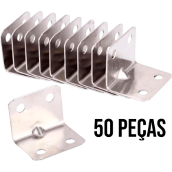 Suportes de Canto para Juntas de Perfil Fixadores de Ângulo Kit 50 pçs. F-522 Saint Plus