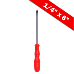 Chave Fenda 1/4" x 6" - 6 mm. x 150 mm. CRV Imantada BFH0290 Bestfer