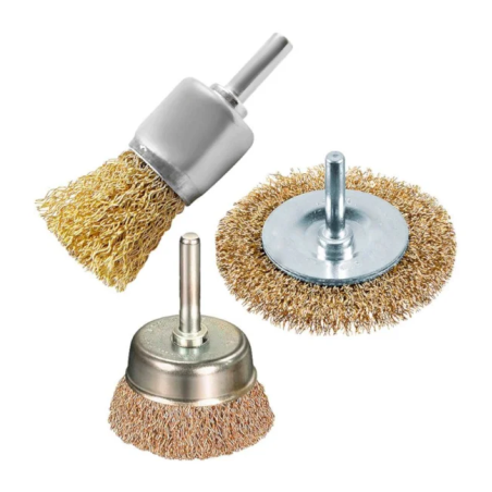 Escova de Aço Circular para Esmerilhadeira Jogo 3 peças ID-0483E Idea