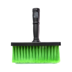 Broxa Retangular Grande 12 x 75 x 180 mm. Cabo Polipropileno Cerdas PET Verde Compel