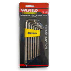 Chave Torx sem Furo Jogo 7 peças Golfield