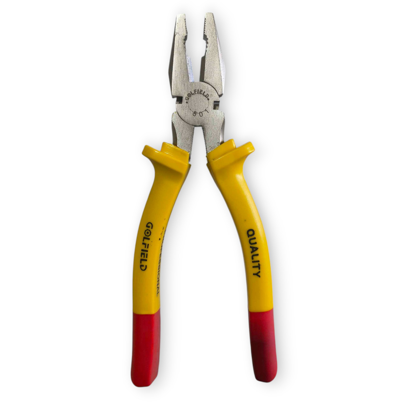 Alicate Universal Cabo Emborrachado 8" Niquelado Golfield