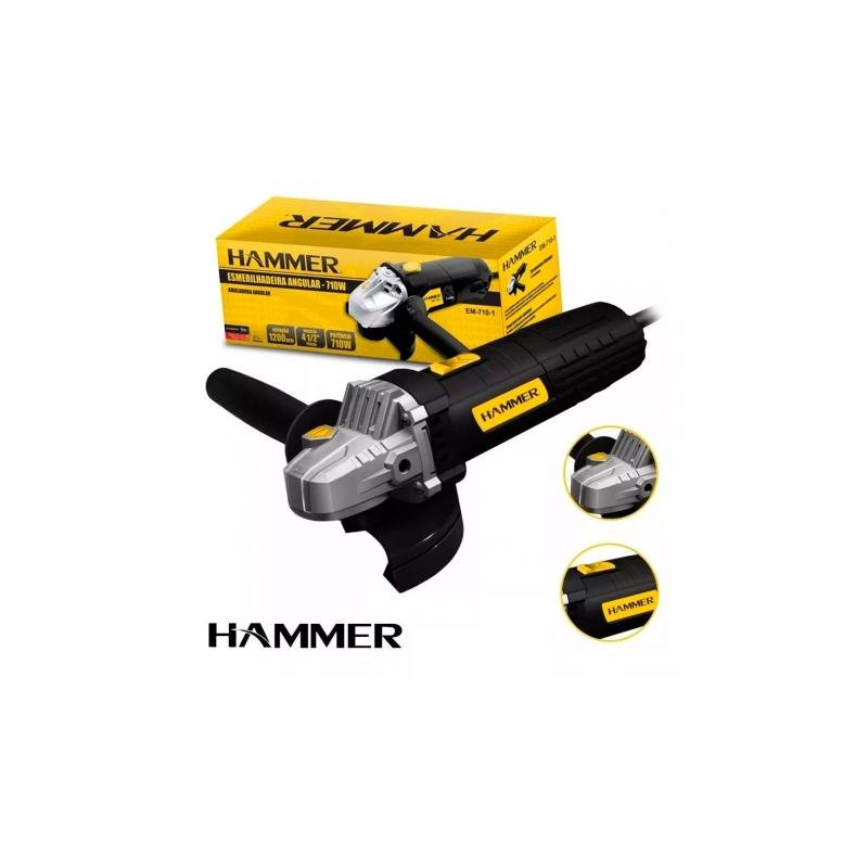 Esmerilhadeira Angular EM-7101 710W 220V Hammer