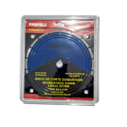 Disco de Corte Serra Marmore  9" - 230 mm x 7 mm x 22,2 mm Segmentado Profield