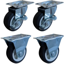 Rodas 2 Giratórias com Freio e 2 Fixas - 2" - ID-2584R Idea