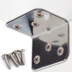Cantoneira Suporte de Canto 3.6 cm. x 2.8 cm. Kit 4 peças + 24 Parafusos ID-2560C Idea