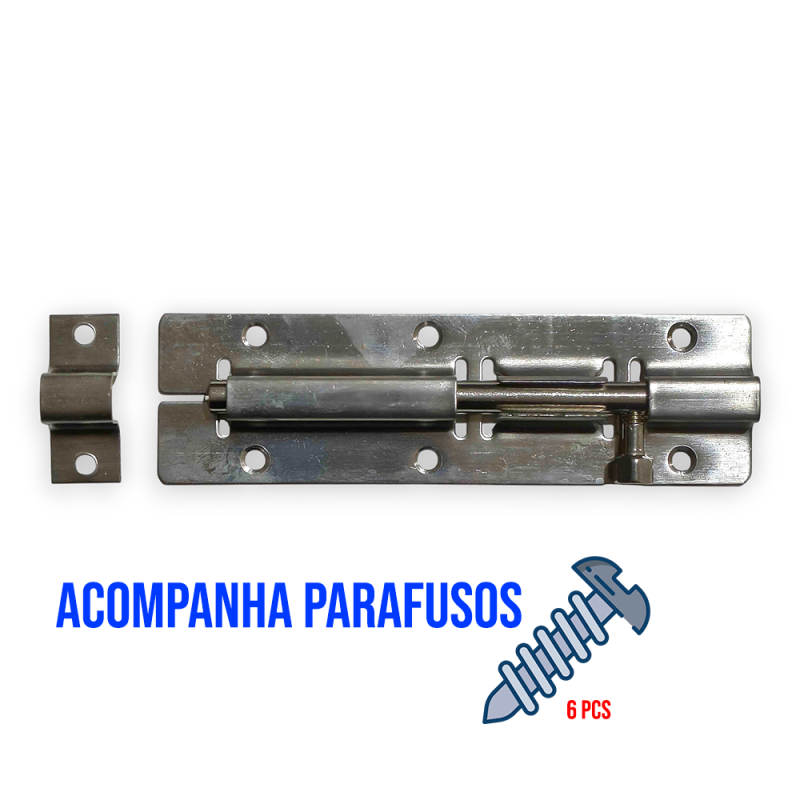 Ferrolho 5" - 12.5 cm. 1 unidade + 6 parafusos ID-2546F Idea