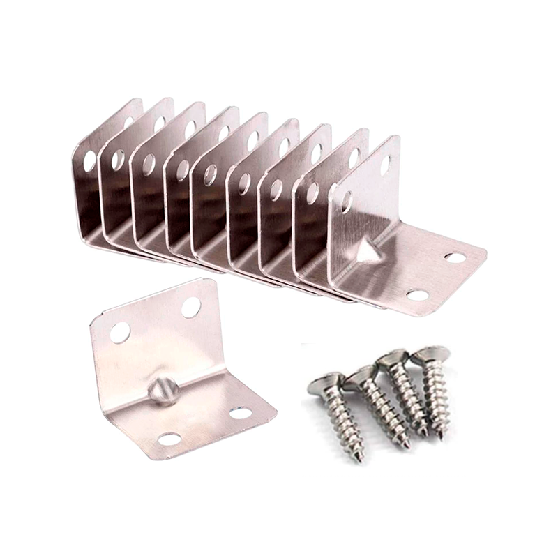 Cantoneira Suporte de Canto 3.0 cm. x 2.5 cm. Kit 4 peças + 24 Parafusos ID-2562C Idea