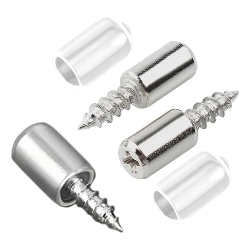 Kit Pinos de Suporte Prateleira de Parafuso com Manga Antiderrapante Kit 15 + 15 pçs. F-588 Saint Plus