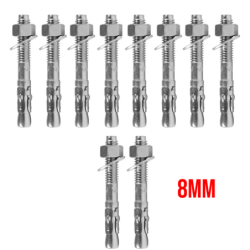 Parabolt 08 mm. x 8 cm. Kit 10 peças ID-0189P Idea