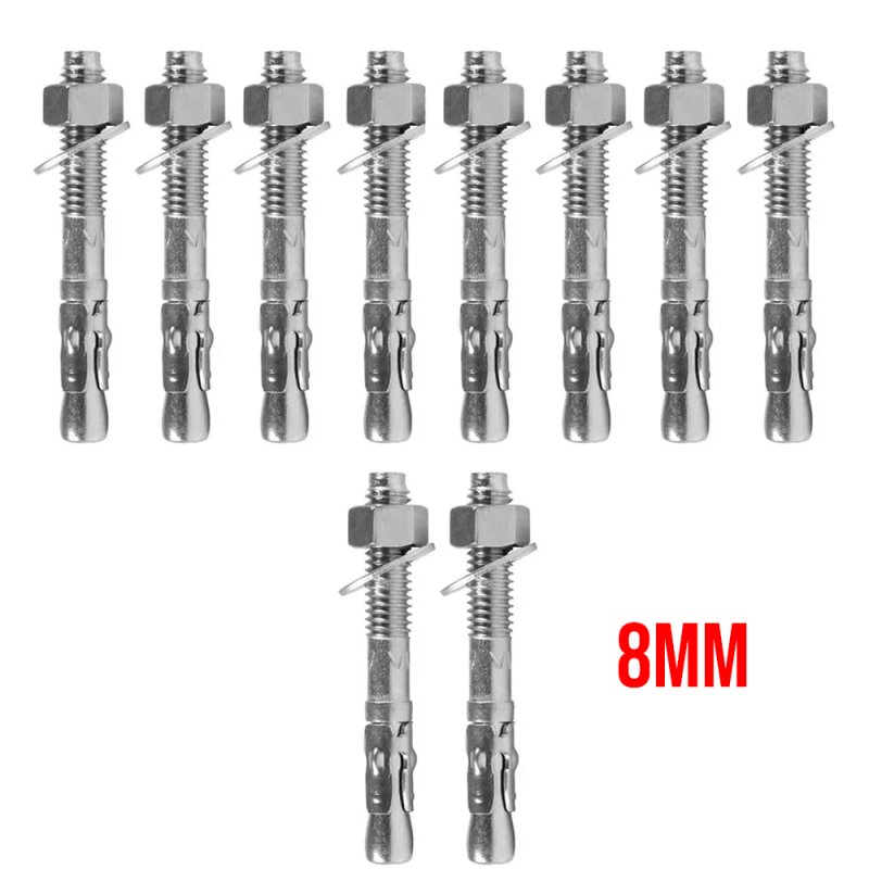 Parabolt 08 mm. x 8 cm. Kit 10 peças ID-0189P Idea