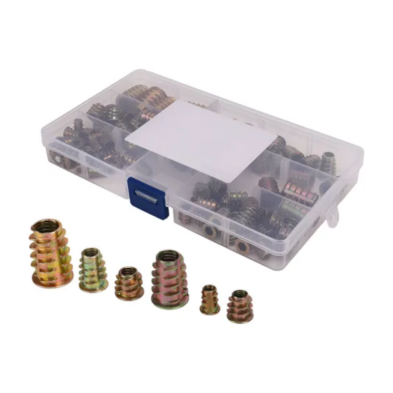 Porcas de Cabeça Hexagonal em Liga de Zinco para Madeira Kit 70 peças F-687 Saint Plus