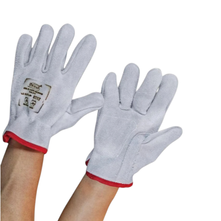 Luva Petroleira Palma Vaqueta Dorso Raspa Curta CA16074 Zanel