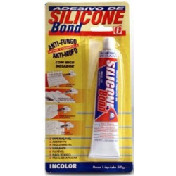 Adesivo de Silicone Bond Incolor Acetico 50g. Garin