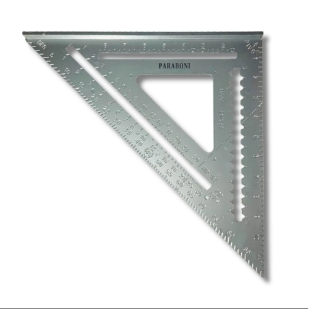 Esquadro de Aluminio Triangular 18 cm. F-586 Saint Plus