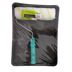 Kit Pintura Bandeja Preta 23 cm. e Rolo com Cabo de Encaixe ID-4181R  Idea