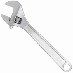 Chave Inglesa Ajustável Aço Cromada 8" - 20 cm. HM705