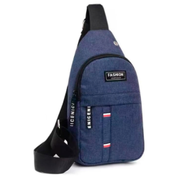Bolsa Transversal 28 x 20 x 5 cm. Jeans Azul