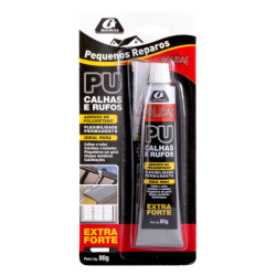 Adesivo PU Calhas e Rufos Extra Forte Branco 80 g. Garin