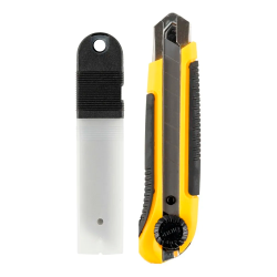 Estilete Emborrachado Largo 25 mm. 3 Lâminas Ranger