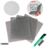 Tela Protetora para Ralo 20 x 20 cm. Cinza Kit 5 peças + Estilete