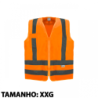 Colete Refletivo com Bolso XXG Laranja Kalipso
