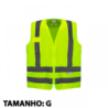 Colete Refletivo com Bolso G Amarelo Kalipso