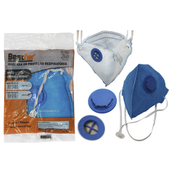 Mascara de Proteção Respirador com Válvula PFF-1 BFH1165 Bestfer