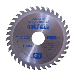 Disco de Serra Circular 110 mm. x 22 mm. - 36 dentes Golfield