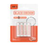 Pilha Ultra Alcalina Cartela 4 x AAA LR03 1,5V Black+Decker