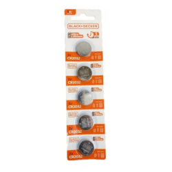 Bateria CR2032 Ultra Lithium 3V Cartela 5 peças Black+Decker