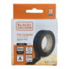 Fita Isolante 20 m. x 18 mm. Espessura 0.13 mm. Preta Blister Black+Decker
