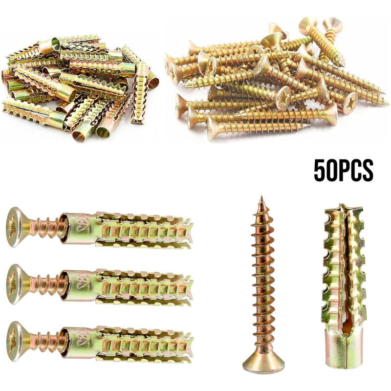 Parafuso Expansão com Bucha Metálica Âncora Phillips 35 mm. com 25 kits F-752 Saint Plus