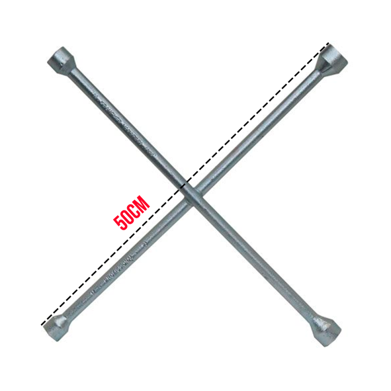 Chave de Roda Grande 4 bocas 17 x 19 x 21 x 23 mm. ID-5407H Idea
