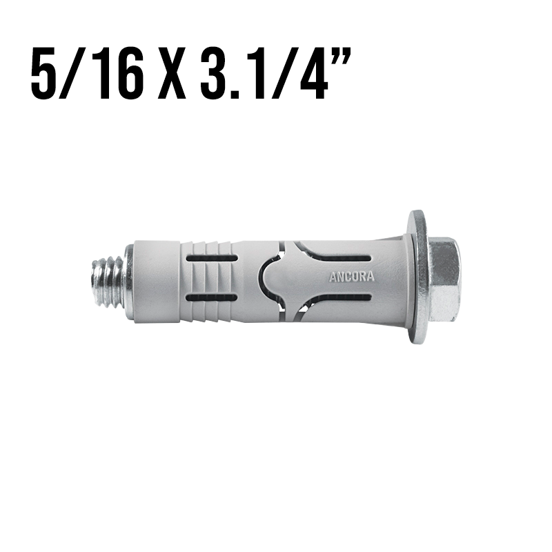 Chumbador CBN Nylon 5/16" x 3.1/4" Unidade Âncora