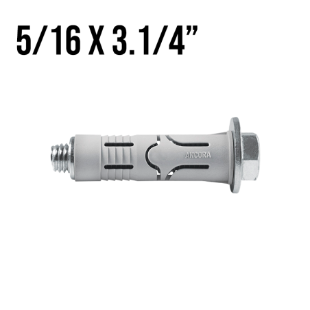 Chumbador CBN Nylon 5/16" x 3.1/4" Unidade Âncora