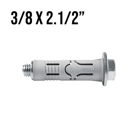 Chumbador CBN Nylon 3/8" x 2.1/2" Unidade Âncora
