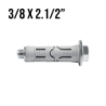 Chumbador CBN Nylon 3/8" x 2.1/2" Unidade Âncora