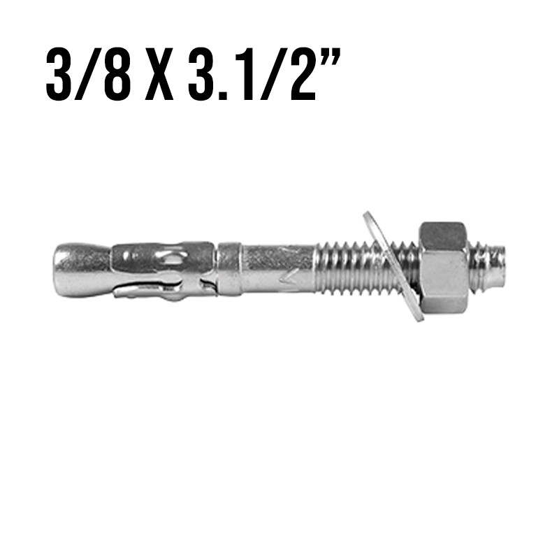 Chumbador PBA 3/8" x 3.1/2" Unidade Âncora