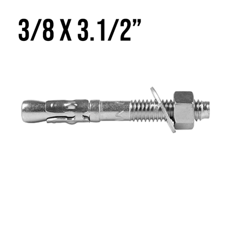 Chumbador PBA 3/8" x 3.1/2" Unidade Âncora
